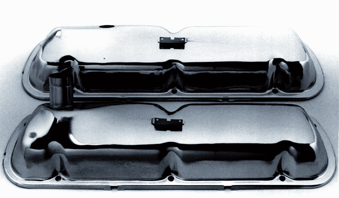 1962-95 SB FORD RACING BLK ALUMINUM TALL VALVE COVERS 260 289 302 347