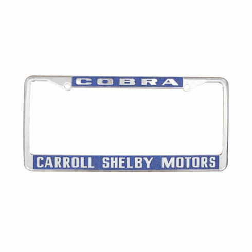 COBRA Carroll Shelby Motors License Plate Frame