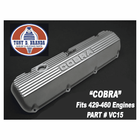 Ford Mustang Shelby 429-460 "Cobra" Finned Valve Covers