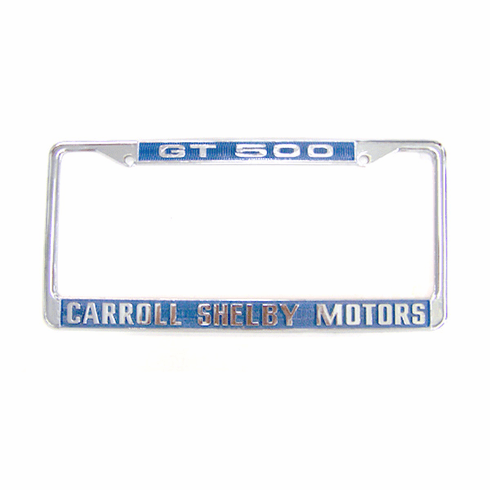 GT500 Carroll Shelby Motors License Plate Frame