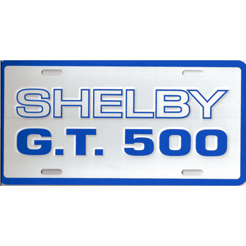 Shelby GT500 License Plate