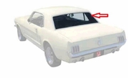 Back Window Glass Ford Mustang 2 Door Coupe 1964-1968