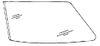 DIY Back Glass Passenger Side Ford Series CT Cabover/Tilt Cab 1961 -1990