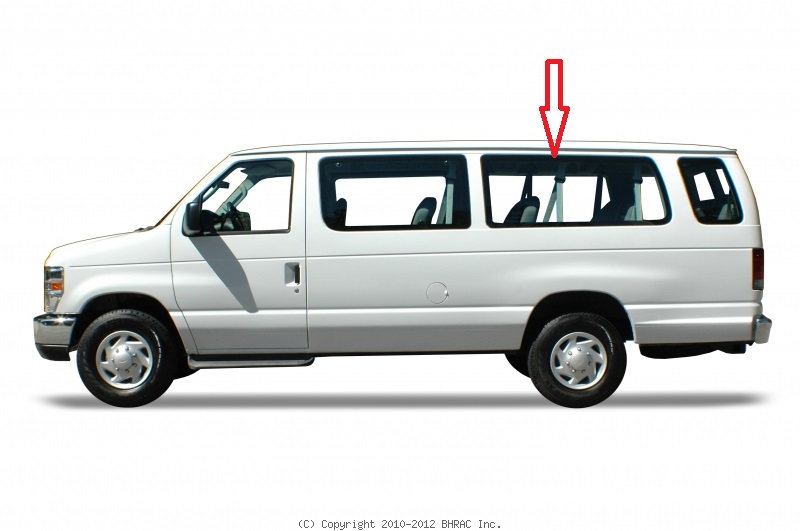 Driver Side Rear Quarter Window Glass For 1992-2016 Ford Econoline Van