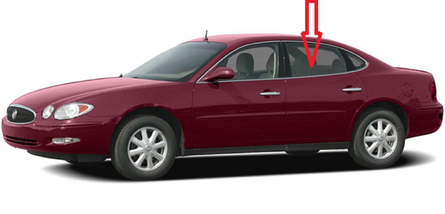 Lacrosse Rear Window Rattle Rear Door Glass Driver Side Buick Lacrosse 4 Door Sedan 2005-2009