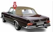 Driver Quarter Glass Mercedes Benz 560SL 2 Door Convertible 1986-1989