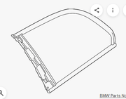 Driver Side Quarter Glass BMW 325 4 Door Station Wagon 2001-2005