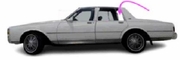 Driver Vent Side Door Glass Chevrolet Caprice Brougham LS 4 Door Sedan 1987-1990