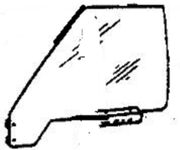 Front Door Glass Driver Side BMW 530i 1989-1995 4 Door Sedan