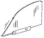 Front Door Glass Driver Side BMW 530i 2001-2003 4 Door Sedan