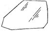 Front Door Glass Driver Side BMW 630 1979 2 Door Coupe
