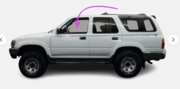 Front Door Glass Driver Side Toyota 4Runner 1990-1995 4 Door Utility