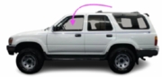 Front Door Glass Driver Side Toyota 4Runner 1990-1995 4 Door Utility