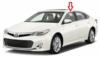 Front Door Glass Driver Side Toyota Avalon Hybrid 2013-2017 4 Door Sedan