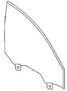 Front Door Glass Passenger Side BMW 530i 2017-2023 4 Door Sedan