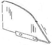 Front Door Glass Passenger Side BMW 540i 1997-2003 4 Door Sedan