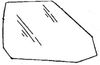 Front Door Glass Passenger Side BMW 630 1978 2 Door Coupe
