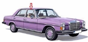 Front Passenger Side Door Glass Mercedes Benz 300D 4 Door Sedan 1968-1975