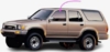 Front Side Glass Driver Side Toyota 4Runner 1985-1989 2 Door Utility