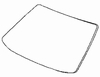 Front Windshield Glass Chevrolet 210 1953-1954 2 Door Sedan