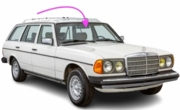 Front Windshield Glass Mercedes Benz 300D 4 Door Sedan 1986-1992