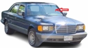 Front Windshield Glass Mercedes Benz 300SDL 4 Door Sedan 1986 - 1987