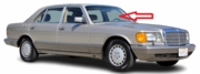 Front Windshield Glass Mercedes Benz 300SEL 4 Door Sedan 1988-1991