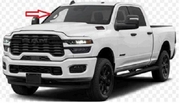 Front Windshield Glass RAM Pickup 3500 4 Door Crew Cab 2025-2026