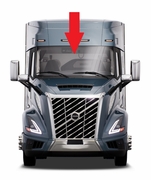 Front Windshield Glass Volvo VN Series Conventional Cab 2018-2024