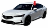 Front Driver Door Glass Acura Integra 4 Door Hatchback 2023-2026