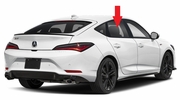 Rear Passenger Door Glass Acura Integra 4 Door Hatchback 2023-2026