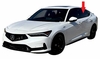 Rear Driver Door Glass Acura Integra 4 Door Hatchback 2023-2026