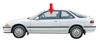 Front Driver Door Glass Acura Integra 2 Door Hatchback 1990-1993