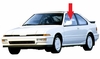 Front Driver Door Glass Acura Integra 2 Door Hatchback 1986-1989