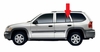 Rear Driver Side Vent Glass Isuzu Ascender 7 Passenger 4 Door Utility 2003-2006