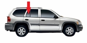 Rear Passenger Side Vent Glass Isuzu Ascender 7 Passenger 4 Door Utility 2003-2006