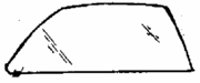 Front Driver Side Door Glass Chevrolet Monza 2 Door Station Wagon 1978-1979