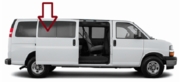 DIY Rear Passenger Side Door Glass 2003-2023 Chevrolet Express Van 