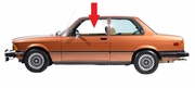 Front Driver Side Door Glass BMW 320i 2 Door Sedan 1977-1979