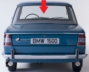 Rear Back Window Glass BMW 1500 4 Door Sedan 1966-1974