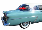Rear Passenger Side Back Window Glass Ford Victoria 2 Door Coupe 1952