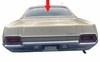 Rear Back Window Glass Ford Custom 500 4 Door Sedan 1970