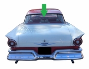 Rear Back Window Glass Ford Fairlane 4 Door Hardtop 1957-1958