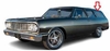 Passenger Quarter Side Door Glass Chevrolet Chevelle 2 Door Station Wagon 1964-1965