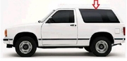 Driver Quarter Side Door Glass Chevrolet S10 2 Door Sedan 1983-1993