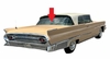 Rear Back Window Glass Lincoln Capri 2 Door Hardtop 1960