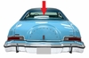 Rear Back Window Glass Lincoln Continental 2 Door Hardtop 1975-1976
