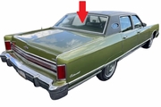 Rear Back Window Glass Lincoln Continental 4 Door Sedan 1975-1976
