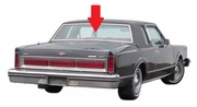 Rear Back Window Glass Lincoln Town Car 2 Door Coupe 1980-1981