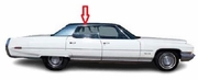 Rear Passenger Side Door Glass Cadillac Deville 4 Door Sedan 1971-1974